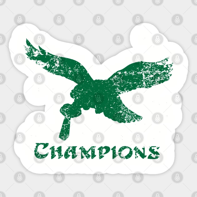 EAGLES CHAMPIONS Sticker by thedeuce